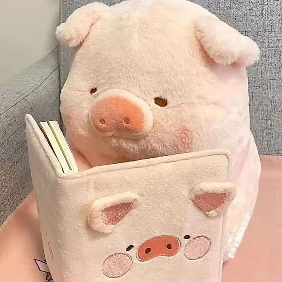 Almofada de Pelúcia de Porquinho Fofo e Adorável, Boneco de Cama, Presente de Aniversário Terapêutico de Porquinho Ganan