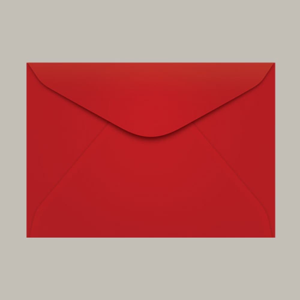 Envelope Scrity Colorido Carta Tóquio 114mmx162mm 80g Cor Vermelha Cx Caixa Com C/100 Ccp430.09 11,4cm X 16,2cm