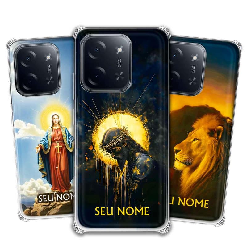 Capa/Capinha - Xiaomi Poco C85 - Jesus Fé Cristã Evangélica Personalizada com Nome