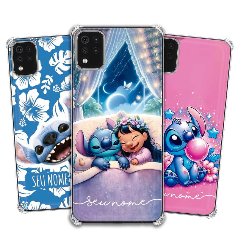 Capa Capinha - LG K52 - Lilo e Stitch 2025 personalizada com nome