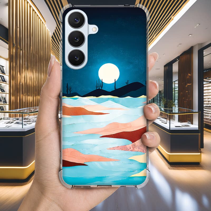 Capa Capinha GALAXY A26 A25 A24 A23 A22 A21S A20S A20 A17 A16 Anti-impacto Personalizada natureza DESERTO (4211)