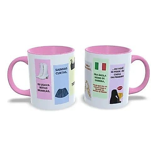 Caneca Personalizada Andressa Urach Meme Ímola Botas Branca