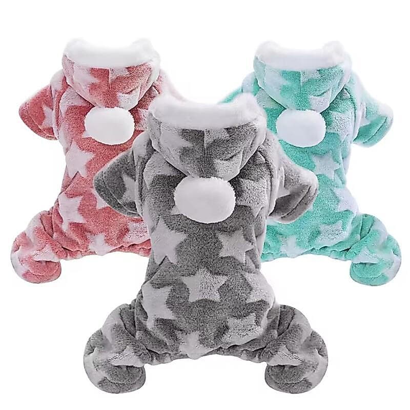 Roupas Macias para Cães, Lã para Filhotes de Chihuahua, Casaco de Inverno para Gatos, Macacão, Fantasia para Cães, Pijam