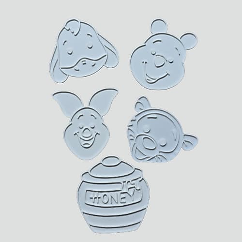 🌟 Kit Decorativo Ursinho e Amigos — 5 Peças 🤍