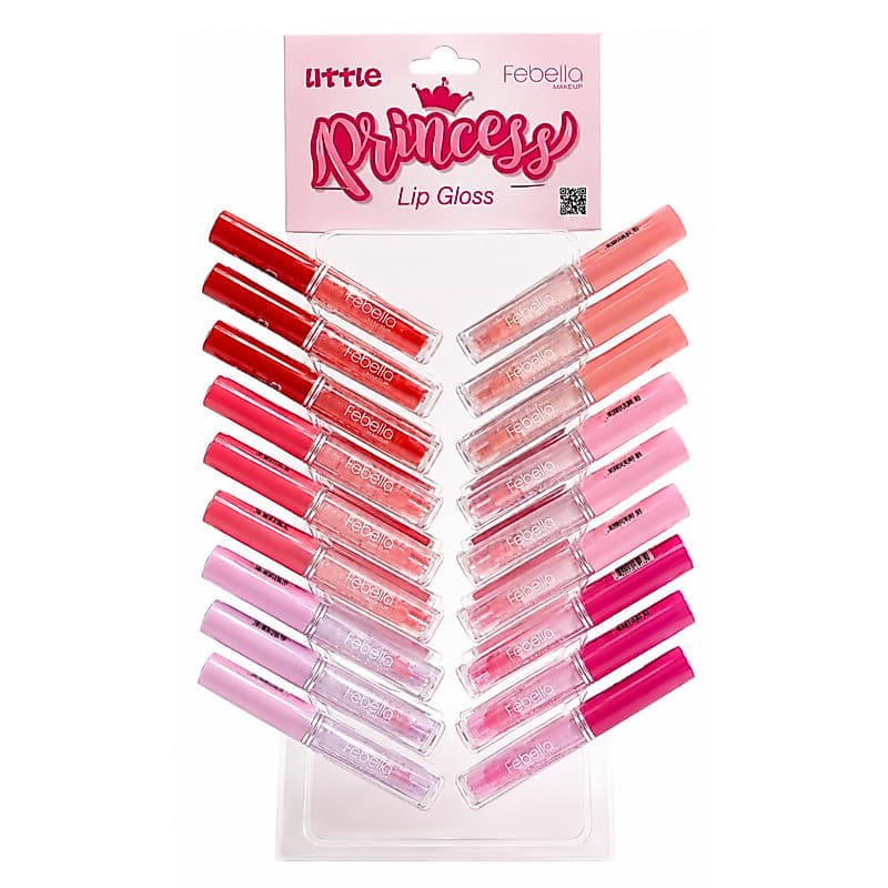 Kit com 36 Lip Gloss Little Princess Brilho Cores Variadas