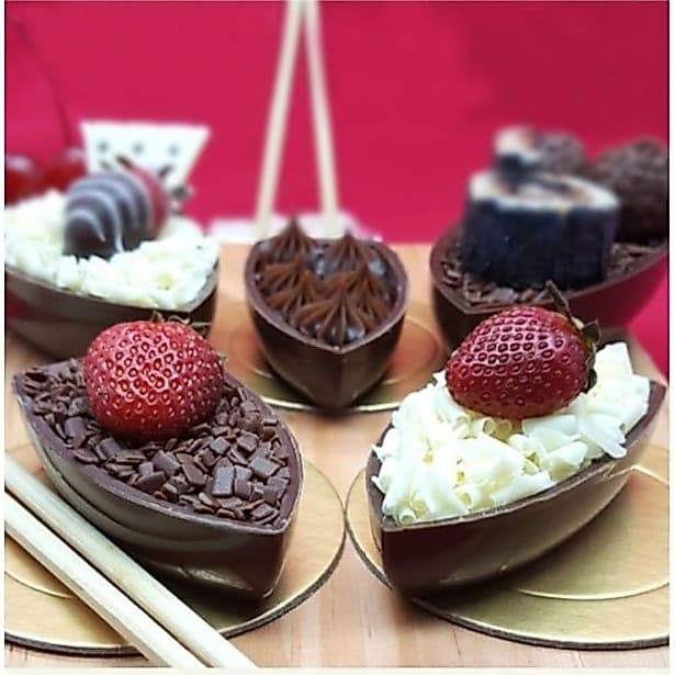 Forma BWB Barca com Silicone (3 partes) Forma para Chocolates: Forma Silicone Barca P