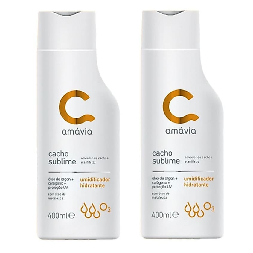 Kit 02 Umidificadores Cacho Sublime 400ml Amávia