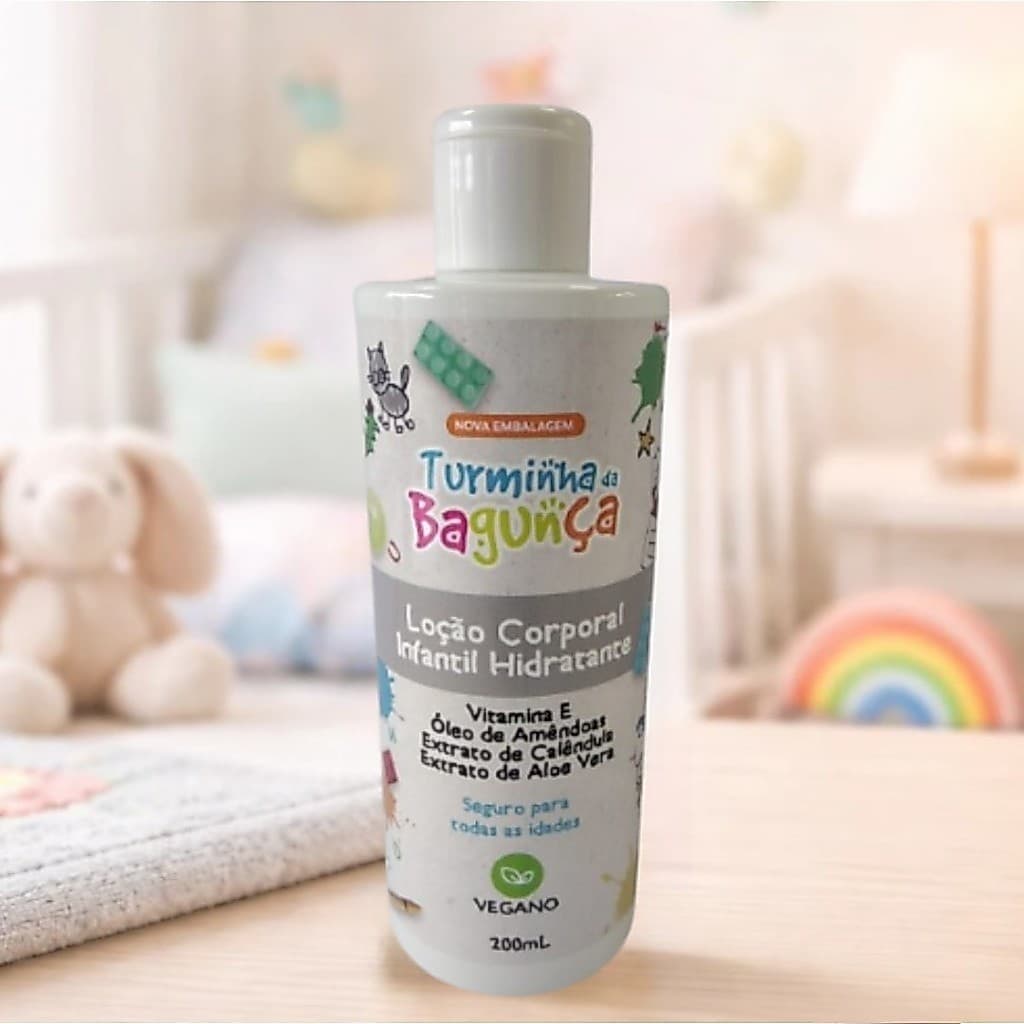 Kit 02 Frascos Loção Corporal Infantil TURMINHA DA BAGUNÇA 200 ml