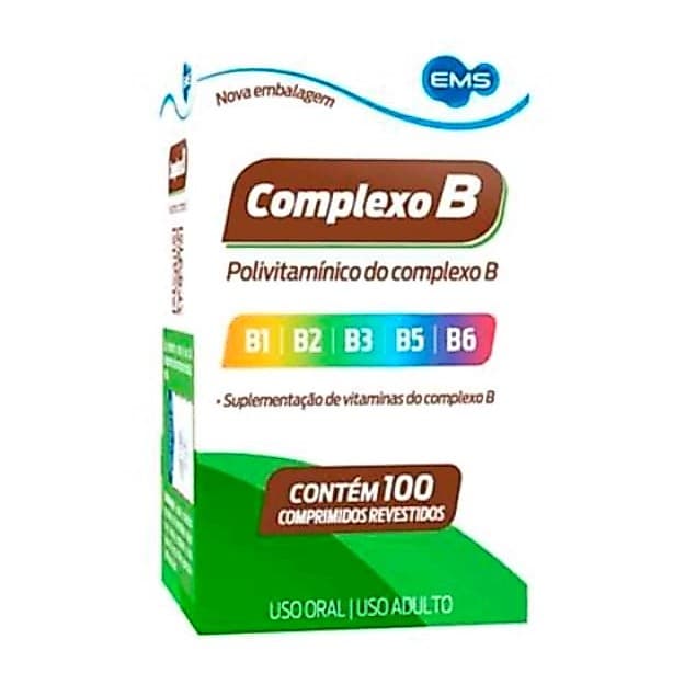 Complexo B Ems Vitaminas B1 a B6 C/100 Engordar Ganhe Peso - Envio 24 horas