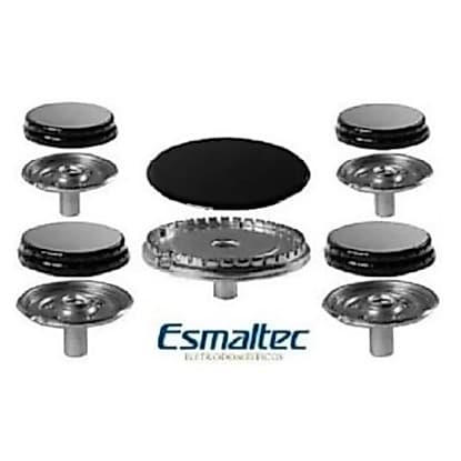Kit Queimadores + Espalhadores Fogão Esmaltec Ágata 5 Bocas
