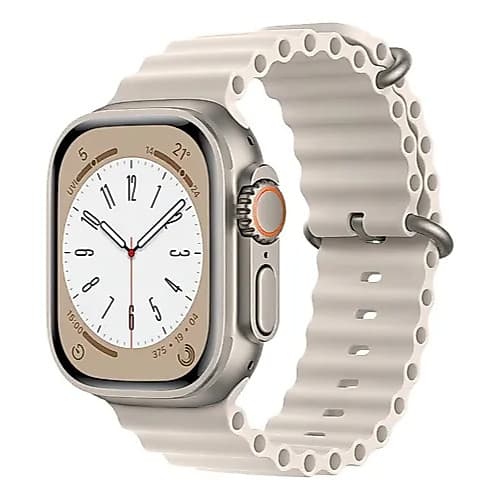 Pulseira Oceano Silicone Para Apple Watch e Iwo 42mm 44mm 45mm 49mm