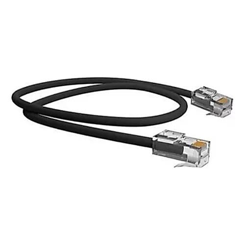 Cabo De Rede Preto 50 centímetros Cat 5 internet montado testado