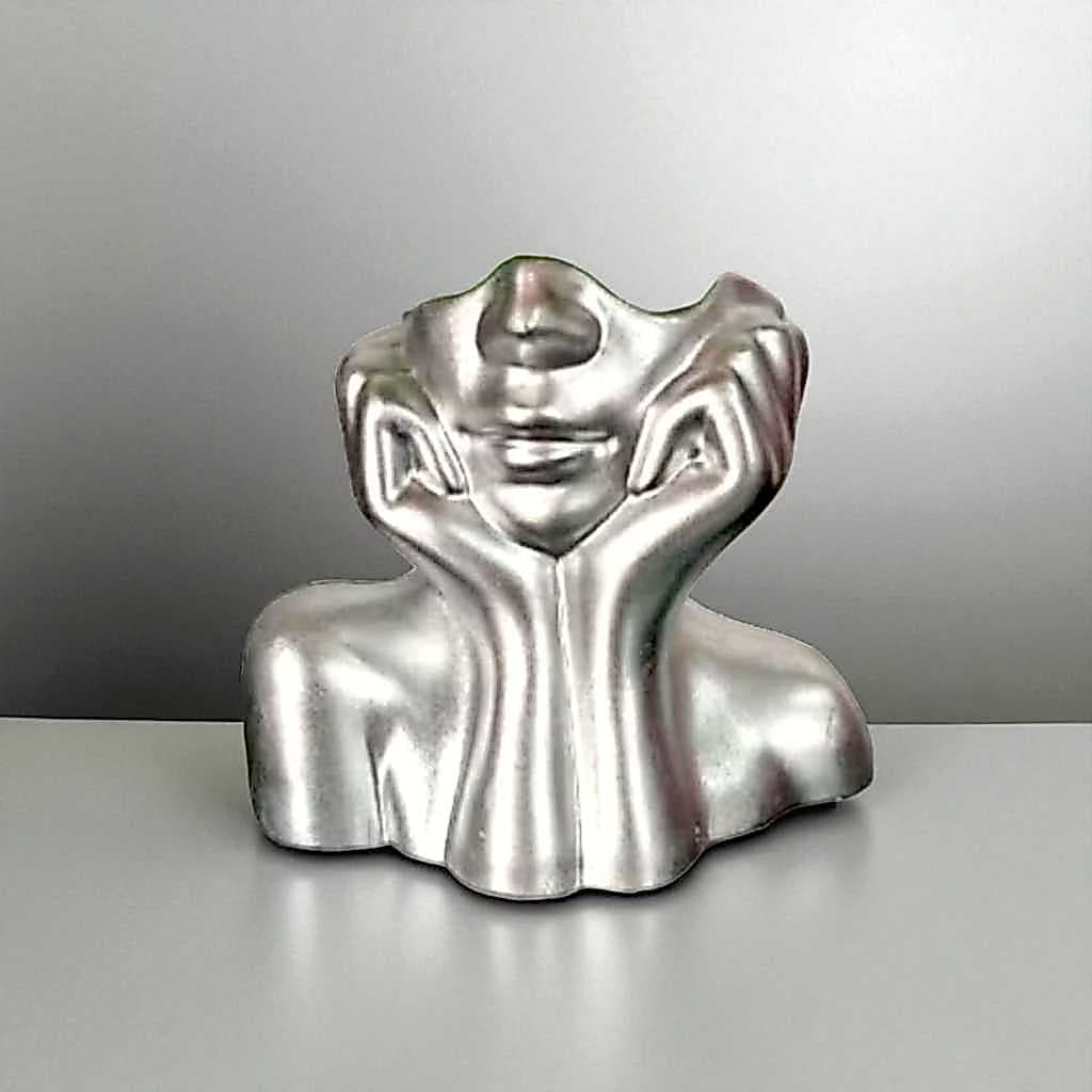 Cachepot/Vaso Decorativo Menina, Vaso Pensador, Decoração Moderna
