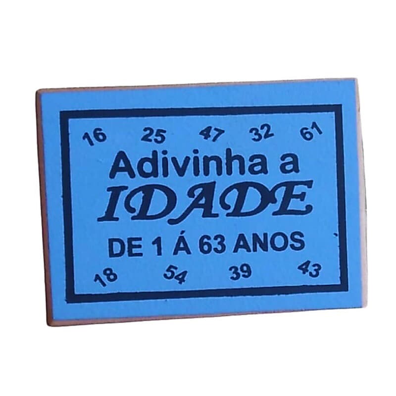 Jogo adivinhe a idade - Brinquedo de adivinhação da idade de 1 a 63 anos