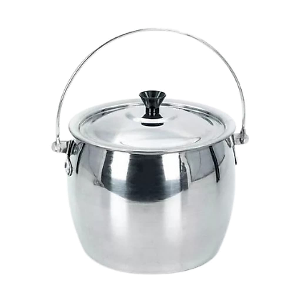 Panela Caldeirão cozinha bojudo mini de alumínio leve 10cm - 600 ML