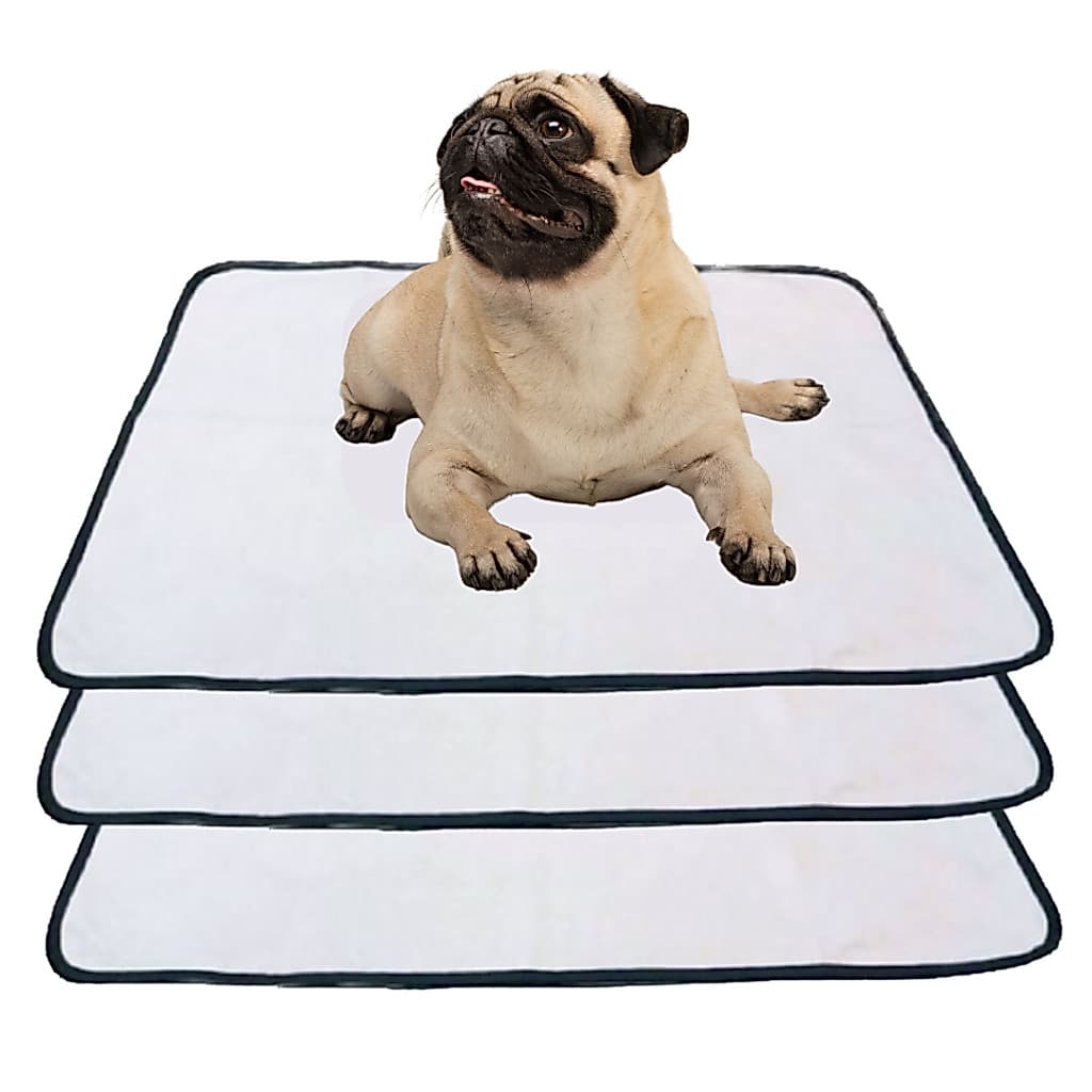 Kit 3 Tapete Higienico Fralda Cães Ultra Absorvente 50x35