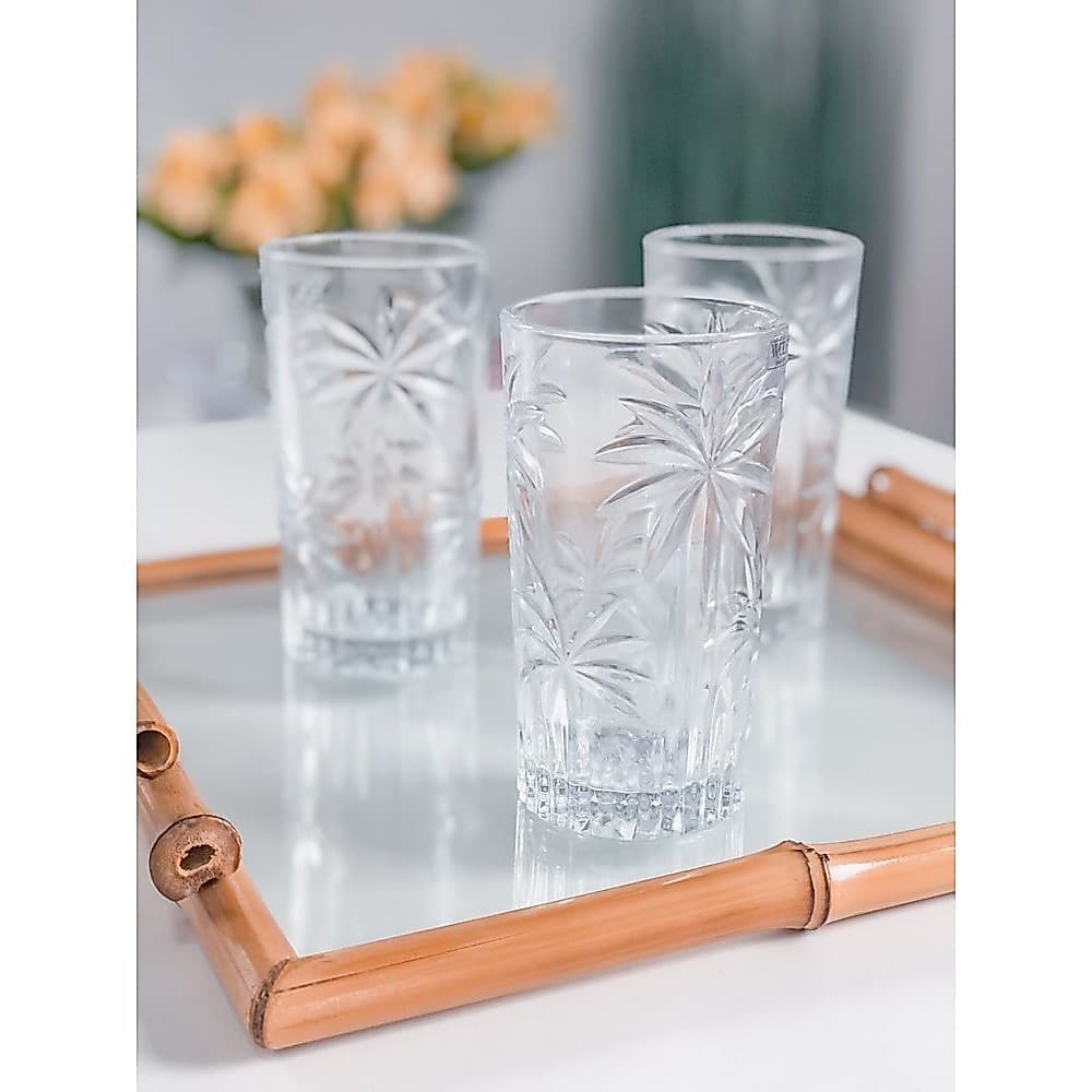 Copo Alto Palm Tree 360 ml Wolff (Avulso) Transparente