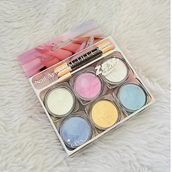 Kit 6 Pó Aurora Cromado Efeito Sereia Unhas De Gel Glazed Donut Nail Art Perolado Pronto Entrega