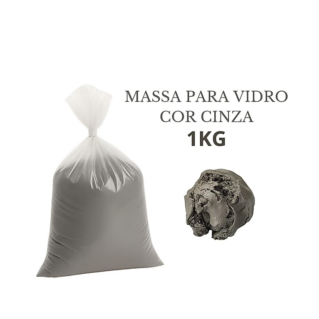 Massa aplicação Janela, Porta Para Vidraceiro Vidro 1kg Profissional Cinza