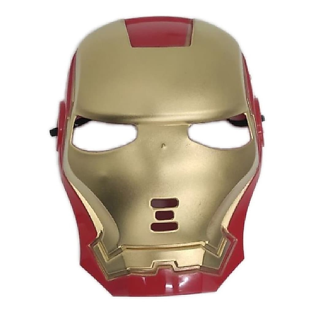 Máscara Infantil Plástico Vingadores Homem De Ferro Cor Dourado