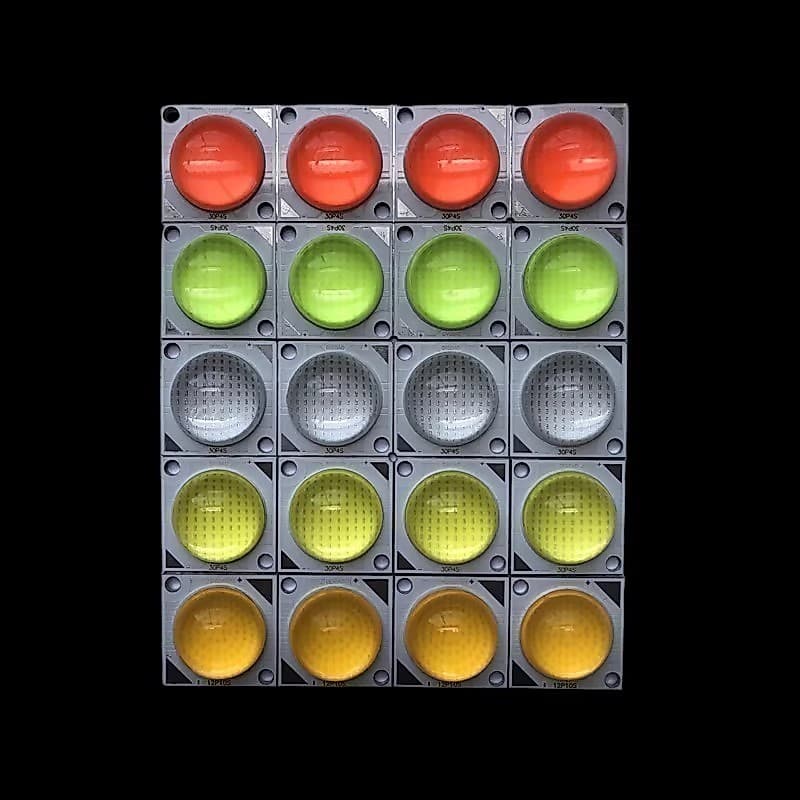 50W DC 12V 30V 150V 4500LM Led Lente De Silicone COB Lâmpada Branco Vermelho Azul Verde Para Holofote DIY Luz De Inundaç