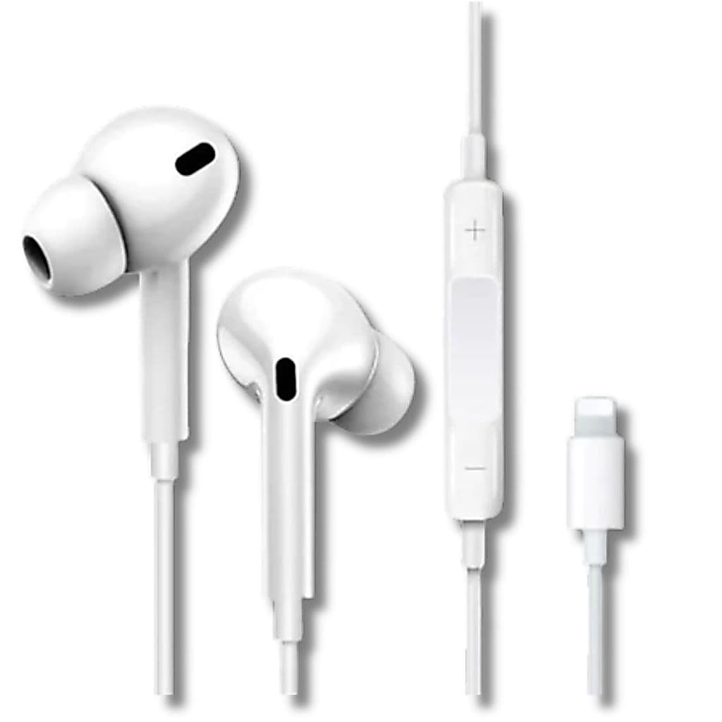 Fone De Ouvido Com Fio Para IPhone Lightning IP X - XR - 11 - 12 - 13 - 14 Pro Max