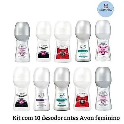 kit 10 Desodorante roll-on sortidos Avon Original Feminino