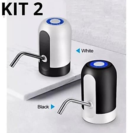 kit 2 Bomba Automática Para Garrafão Bebedouros - Recarregável Usb