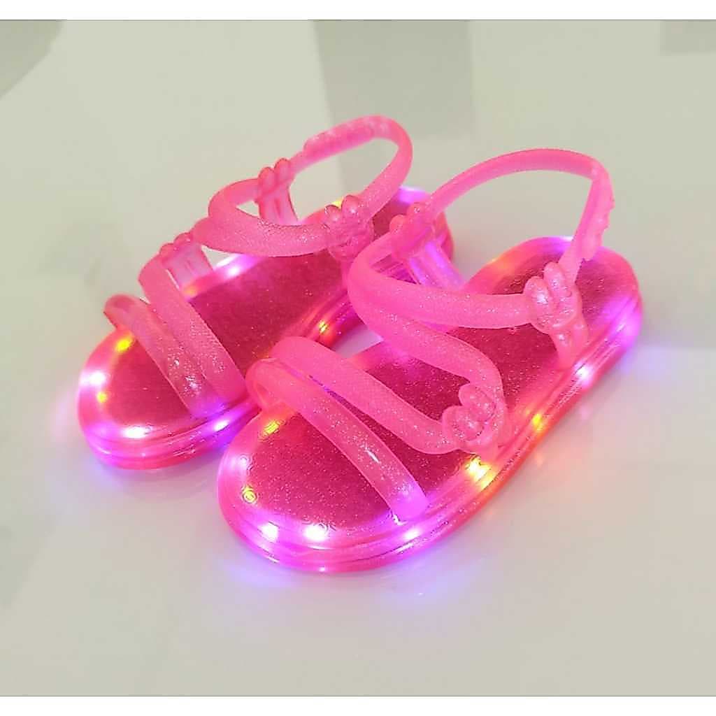 Sandália Papete linha Solar com luzinha Led infantil e baby