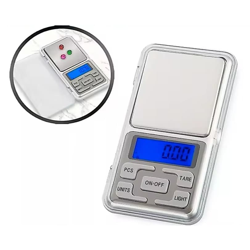 Mini Balança Alta Precisão Portátil 0,1g a 500g Digital