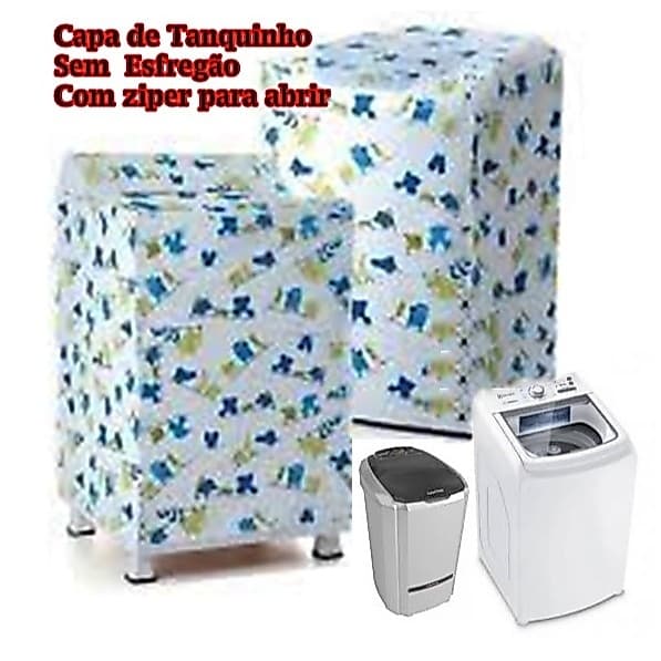 CAPA DE TANQUINHO SEM ESFREGÃO BRITÂNIA COM ZIPPER PARA ABRIR TAMANHO 8K 9K 10K 12K 13K 14K 15K 16K 18K E 20K