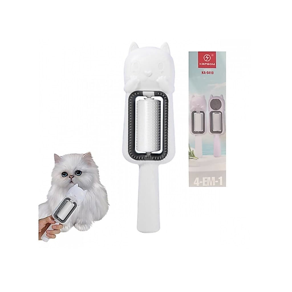 Escova Removedora de Pêlos Gato Pets 4 em 1