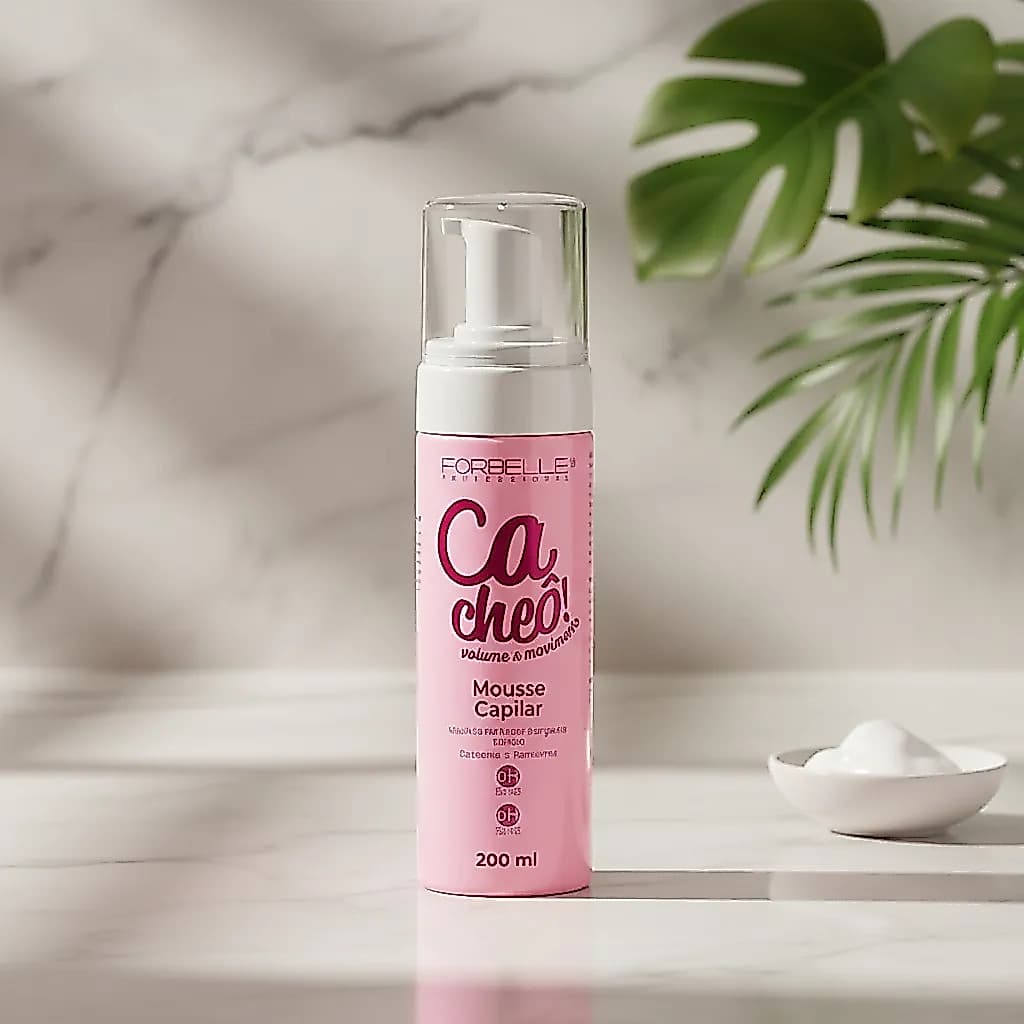 Cacheô! Volume & Movimento - Mousse Capilar - 200ml Forbelle Professional