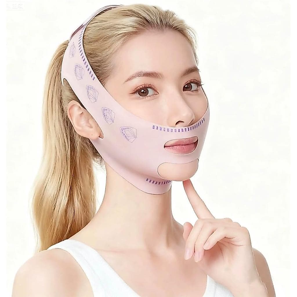 Faixa Facial Emagrecedora V-Line Anti-Papada e Papixo Modelador Rosto Firmador