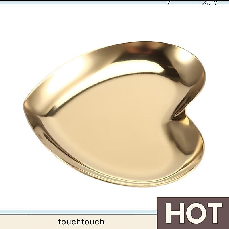 Prato De Servir Joias Em Formato De Coração Bandeja De Metal Para Armazenamento Organizar Frutas Casa touchtouch1 . br