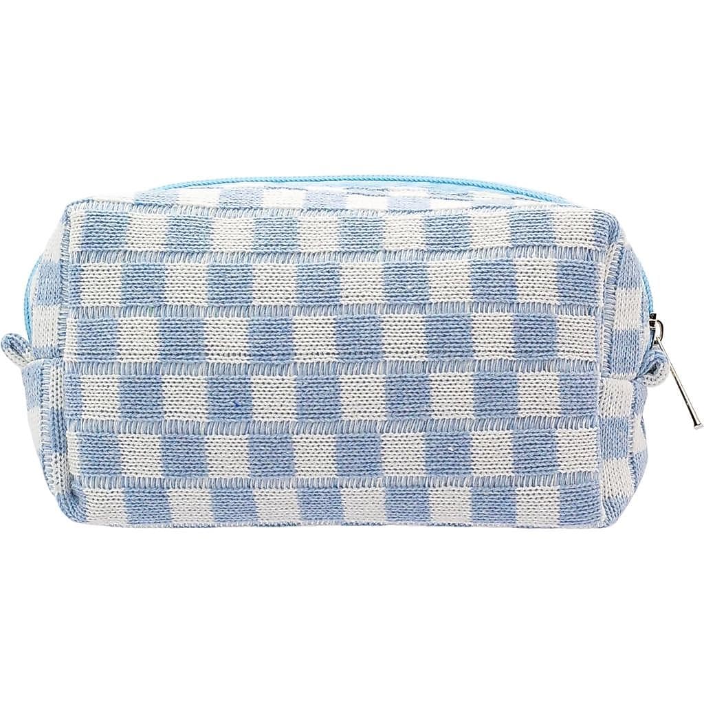 PAZIMIIKhekeredBolsa de Maquiagem para Bolsa Portátil com Zíper para Acessórios de Viagem (Azul)
