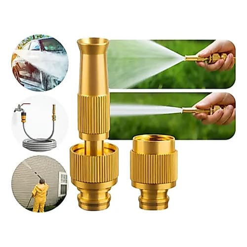 Esguicho De Alta Pressão Para Mangueira 1/2 Regulável Jato Marca Noxprime
