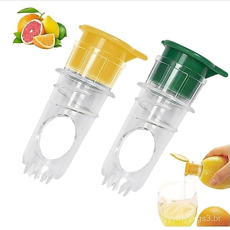 [Compre 1 Leve 2] - Espremedor de Limão Portátil, Espremedor de Limão de Plástico Livre de BPA, Extrator de Suco Compact