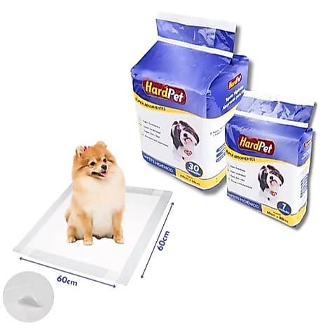 Tapete Higienico Slim Para Cães 60x60cm Com 30 Unidades Hard Pet