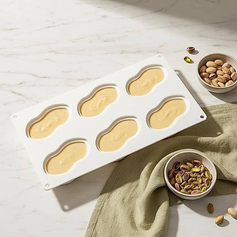 Molde De Silicone Com Design De Pistache De Qualidade Alimentar WEIYU Para Criações De Bolo De Mousse De Chocolate E Fra
