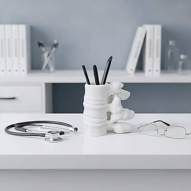 Criativo 3D Impresso Em Forma De Coluna Caneta Titular Resistente Anti-Risco Base 1 Pçs Decoração De Mesa Para Estudo Ca
