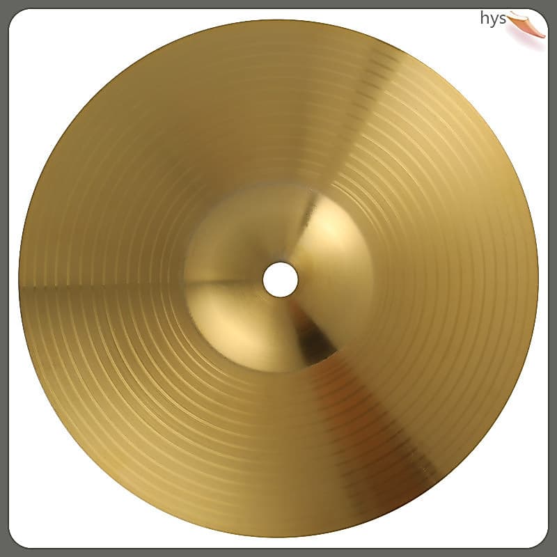 💍 1Peças Hi Hat Cymbal Dourado Para Uso Em Bateria