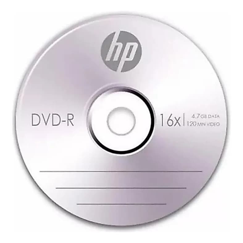 15 Unidades De Mídia Virgem Dvd-r 4.7gb 120min 16x  Hp