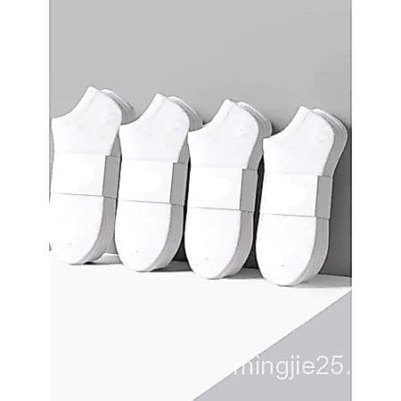 18.12.6 Meias esportivas invisíveis anti odor e suor preto e branco dos homens duplos