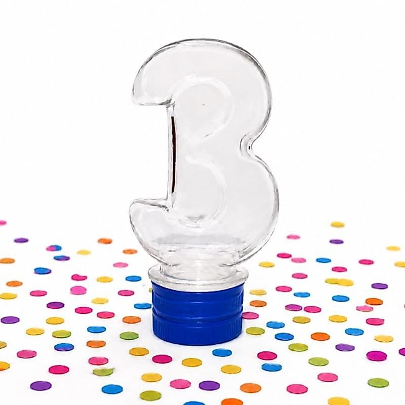 Tubete Número 3 Kit com 20 unidades Para Lembrancinhas Festas Aniversário, centro de mesa e decoração