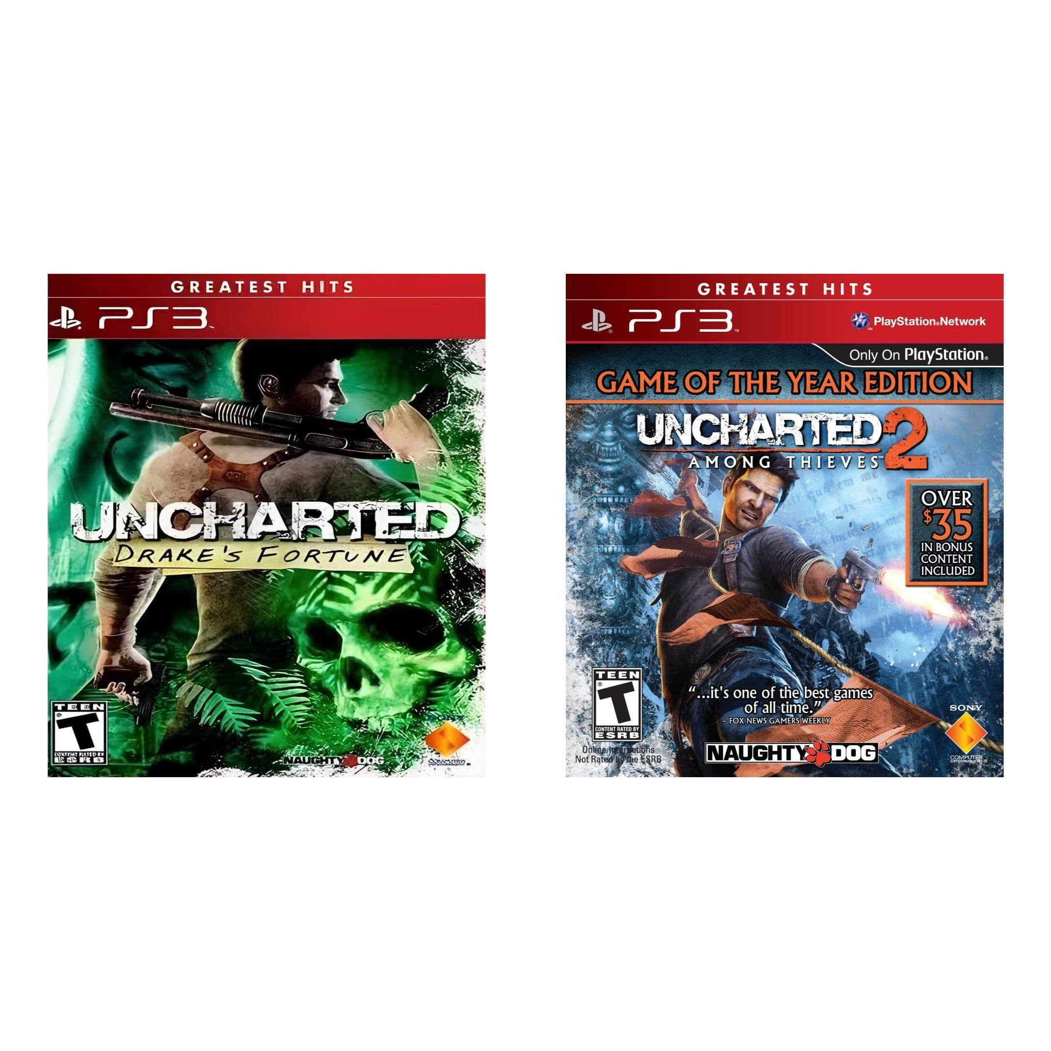 Kit Uncharted PS3 – 1 + 2 Lacrados (Envelope USA)