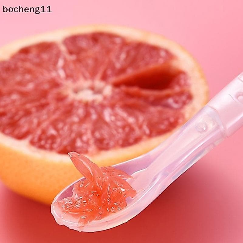 bo 1Pc Raspador De Comida Para Bebê De Cabeça Dupla Colher Pura De Aço Inoxidável Lama Multifuncional cheng