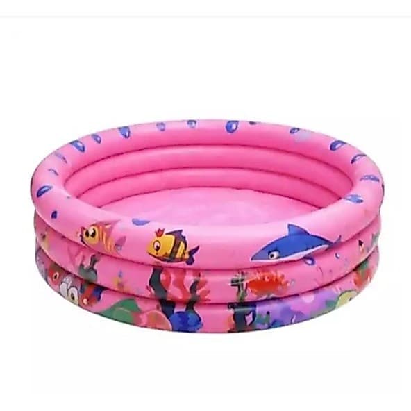 Piscina Inflável Infantil Rosa - Fácil de Montar e Transportar, Segura e Compacta