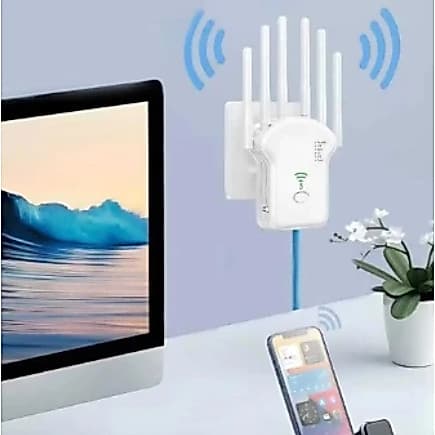 Roteador Wireless 300Mbps 6 Antenas Alta Potência WiFi Longo Alcance para Casa Escritório