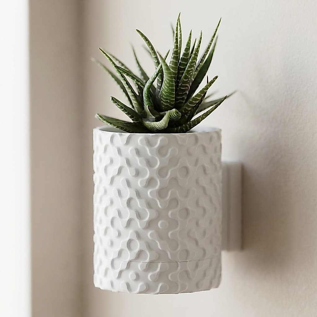 Vaso De Parede Com Suporte Vertical Com Furos Coletor Para Jardim Horta Suculenta Decoração Planta